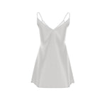 Silver Mini Slip Dress