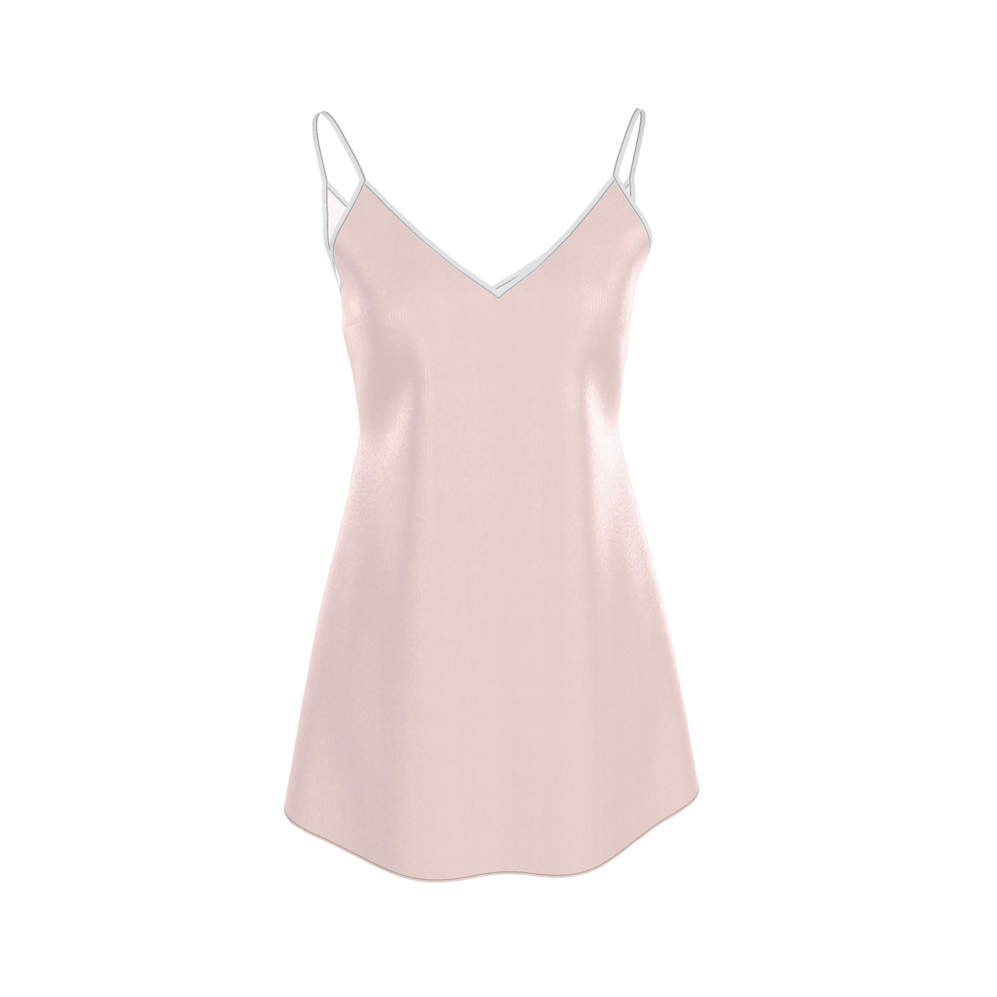 Mini Slip Dress (Misty Rose)