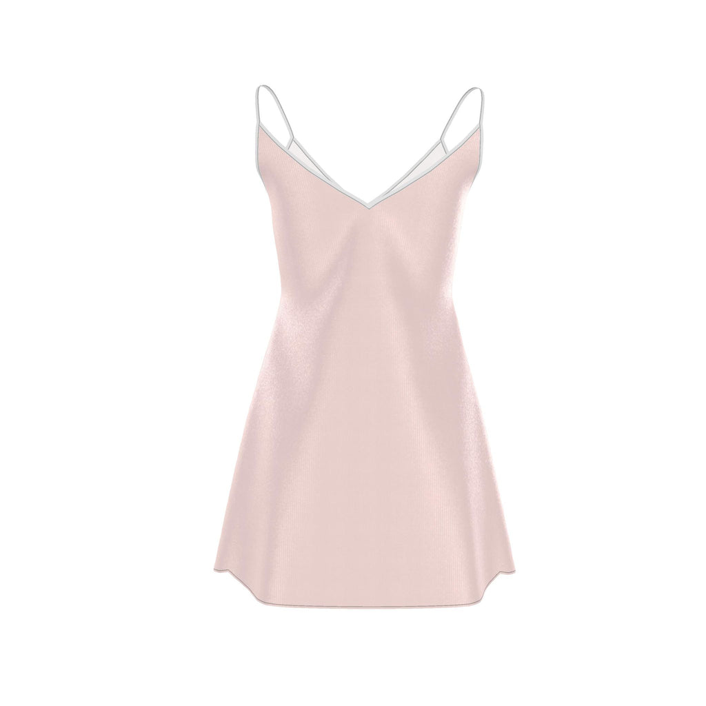 Mini Slip Dress (Misty Rose)