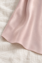 KANAN Mini Slip Dress (Misty Rose) — AI-assisted silk-variant detail; original supplier views retained