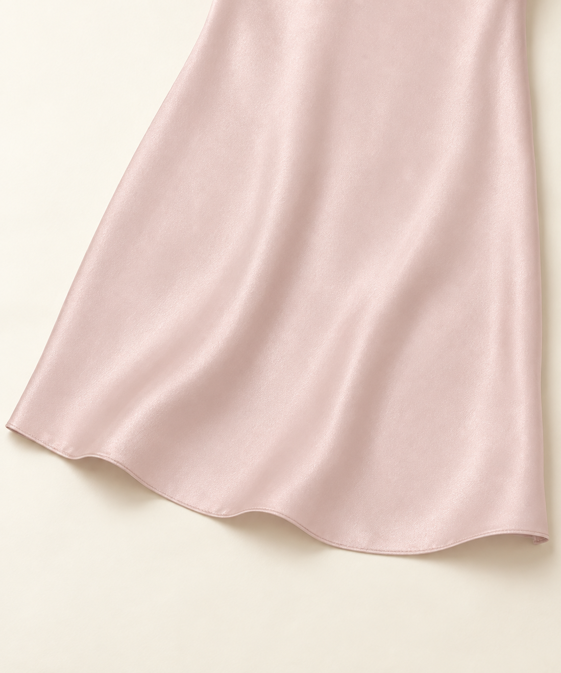 mini slip dress · detail · AI-assisted editorial image