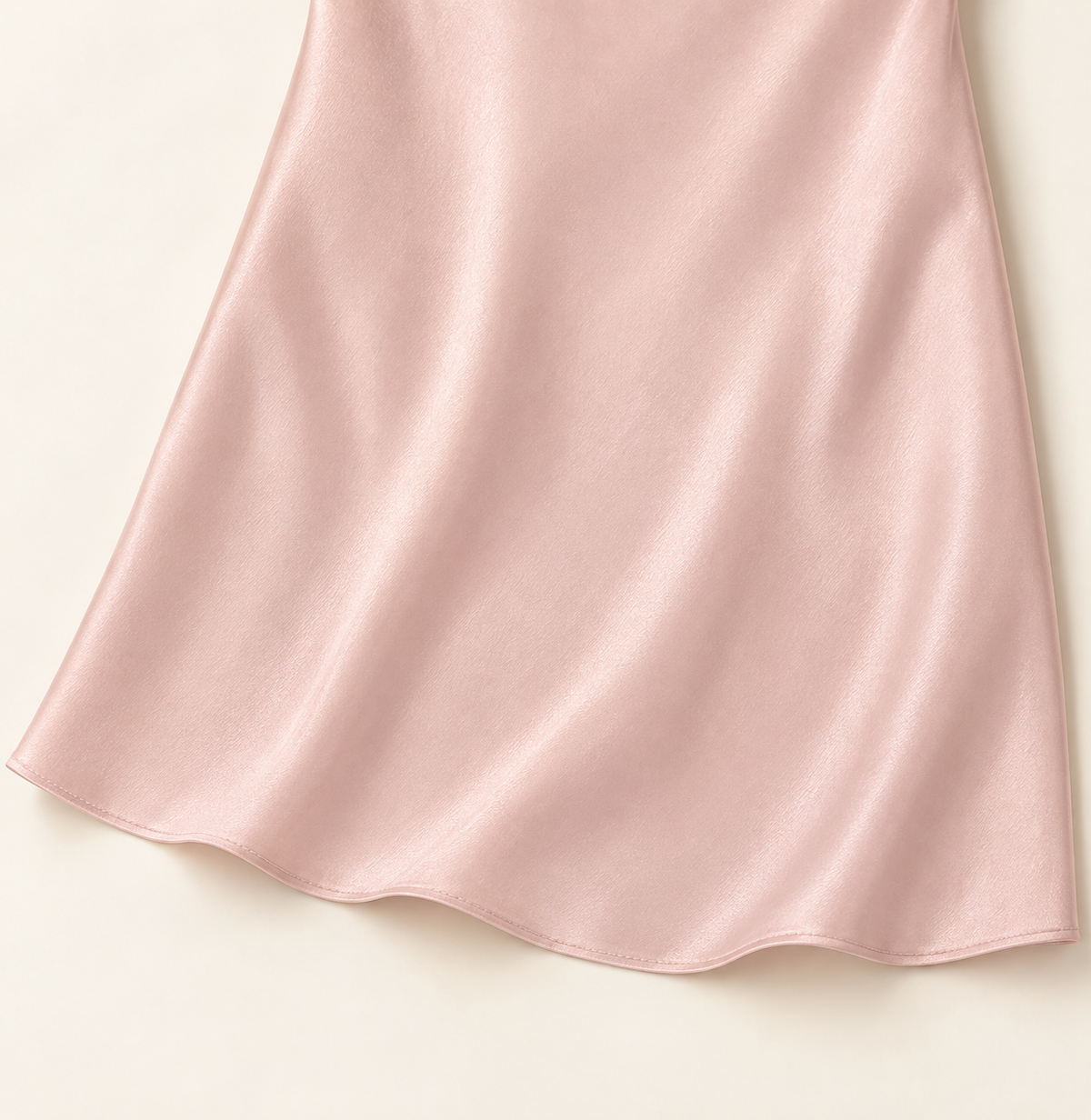 mini slip dress misty rose · detail · AI-assisted editorial image