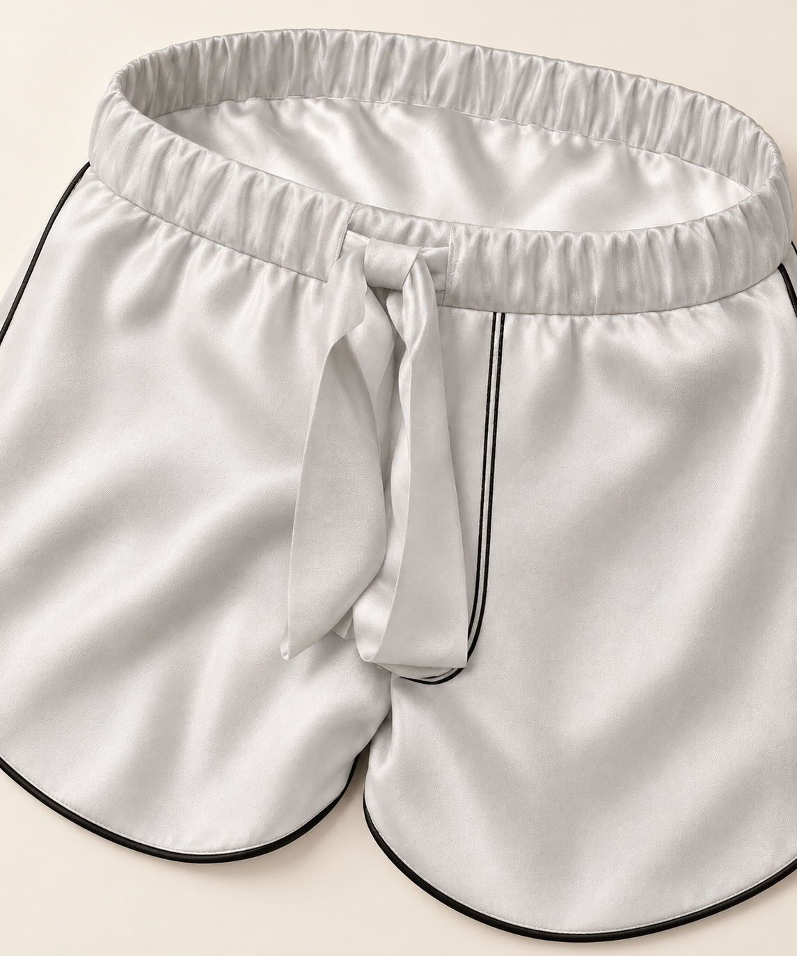 womens pyjama shorts · detail · AI-assisted editorial image